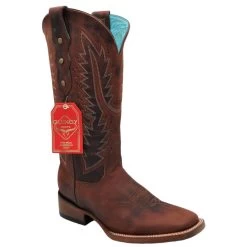 Women's Quincy Wide Square Toe 322RL5250 Old Crazy Leather - Shedron