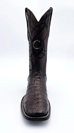 Cuadra Wide Square Toe Fuscus Caiman Belly Boots 3Z1OFY - Paris Cafe -Botas Guadalajara Shop 3Z1OFYParisCafe 3 copy