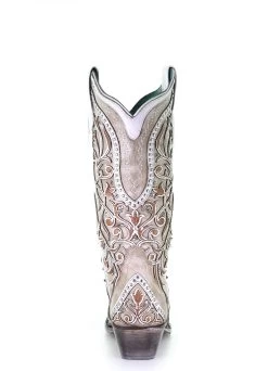 Women’s Corral Boots Snip Toe A3837 White Inlay & Embroidery -Botas Guadalajara Shop 52B0C7B8 DAF0 4847 A682 2AA84935E3E6
