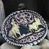 Montana Attitude Belt Buckle "Tri Color Team Roper" 60969