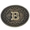 Montana Attitude Belt Buckle "Filigree Initial B" A915B -Botas Guadalajara Shop A915B