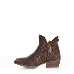 Women’s Circle G Boots Q5019 Brown Cutout Short Boot -Botas Guadalajara Shop AE3E25F9 A225 44DA A6FF 1D1EEE97106F