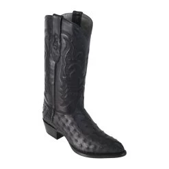 Los Altos Boots H99 J-Toe Ostrich - Black