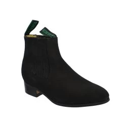 Botin Charro La Barca Nobuck - Black
