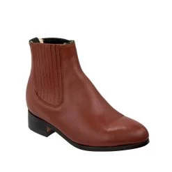 Botin Charro La Barca Piel - Ladrillo