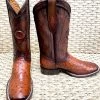Bota Cuadra Wide Square Toe Ostrich 3Z1OA1 - Moroni Castaño -Botas Guadalajara Shop CUADRA3Z10A1MORONICASTANO1