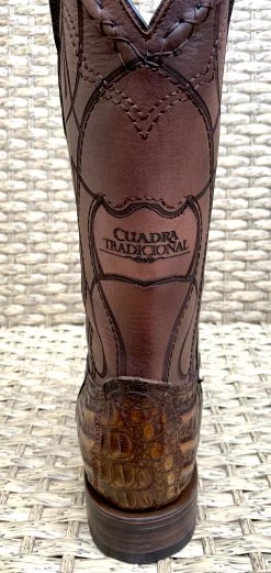 Bota Cuadra Wide Square Toe Fuscus Caiman Belly 3Z1OFY - Porto Maple -Botas Guadalajara Shop CUADRA3Z10FYPORTOMAPLE6
