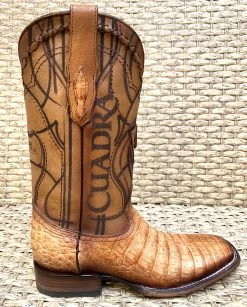 Bota Cuadra Wide Square Toe Fuscus Caiman Belly 3Z1OFY - Toaster Almendra -Botas Guadalajara Shop CUADRA3Z10FYTOASTERALMENDRA4