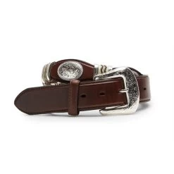 Tony Lama 9117L “Cutting Champ” Belt - Brown