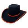 Cuernos Chuecos 6x "Vakera" Felt Hat - Black W/Red