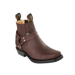 Original Michel H55B Biker Boots - Grasso Brown
