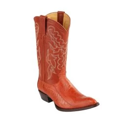 King Exotic H98 J-Toe Ostrich Leg - Cognac