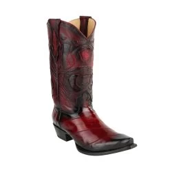 King Exotic H94 Snip Toe Eel - Faded Burgundy