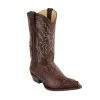 King Exotic H98 J-Toe Caiman Hornback - Brown -Botas Guadalajara Shop KEJToeCaimanHornbackBrown980207