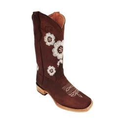 La Sierra Women's Boots 704 Flowers - Crazy Caoba