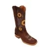 La Sierra Women's Boots 808 Sunflowers - Crazy Tabaco -Botas Guadalajara Shop LASIERRA808SUNFLOWERTABACO