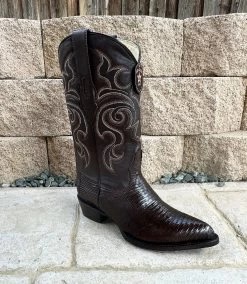 Los Altos Boots 990707 J-Toe Lizard - Brown