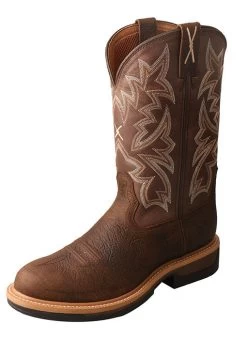Twisted X MLCA002 12" Western Work Boot - Brown