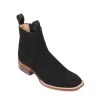 Botin Quincy Square Toe Suede 82B6305 - Black -Botas Guadalajara Shop QUINCY68B6305BLACK