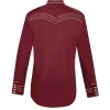 Camisa Charra Ranger's 151CA01 - Wine -Botas Guadalajara Shop RANGERS 151CA01 VINO BACK
