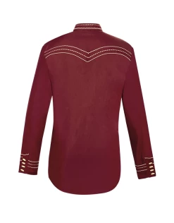 Camisa Charra Ranger's 151CA01 - Wine