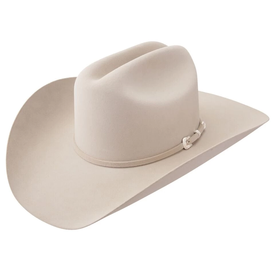 Stetson 5x Lariat Felt Hat 4" Brim - Silverbelly 3 Stetson 5x Lariat Felt Hat 4" Brim - Silverbelly