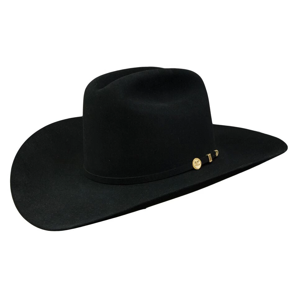 Stetson 100x El Presidente Felt Hat 4" Brim - Black 3 Stetson 100x El Presidente Felt Hat 4" Brim - Black