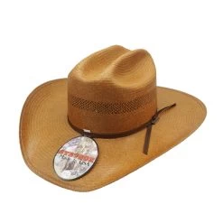 Stetson 10x "Long Shot" Straw Hat - Cognac