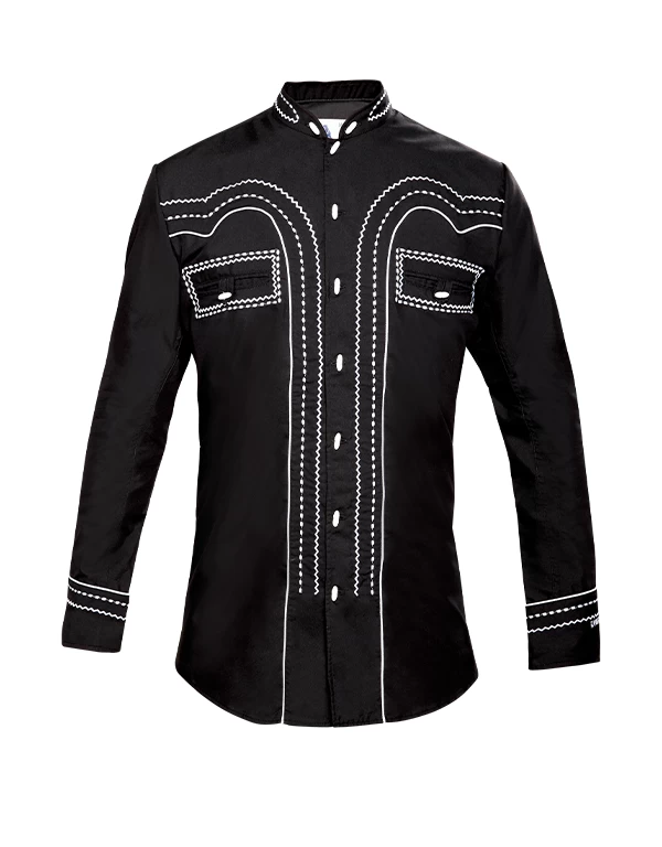 Camisa Charra Ranger's 151CA01 - Black 3 Camisa Charra Ranger's 151CA01 - Black