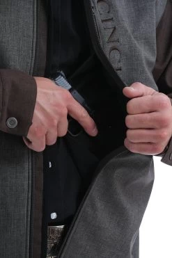 MENS CINCH CONCEALED CARRY BONDED JACKET 1538001 -Botas Guadalajara Shop mwj1538001 4