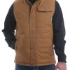 MENS CINCH QUILTED WAX COATED CANVAS VEST 1532001 -Botas Guadalajara Shop mwv1532001 1